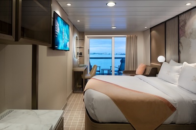 Enjoy inside passage views from this veranda stateroom on our marriage cruise