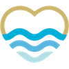 Christian Marriage Cruise Logo of a heart with waves, symbolizing love on the open seas